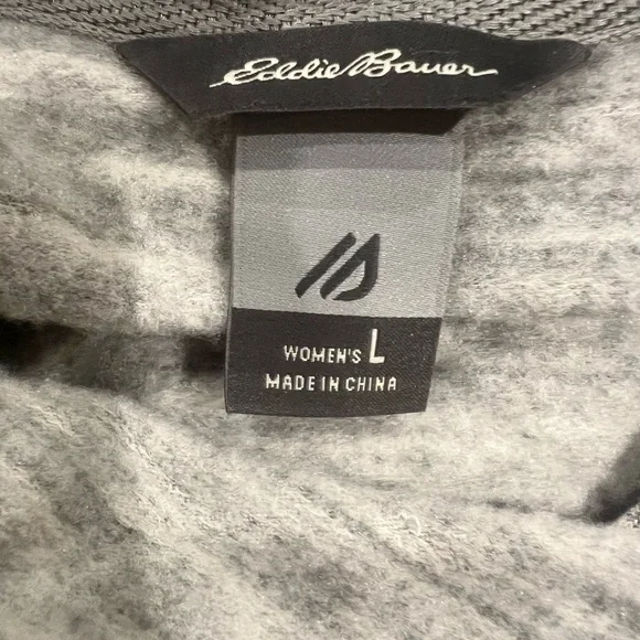 Eddie Bauer Women’s Heather Gray Oversized Cowl Neck hooded Sweater - Picture 5 of 7